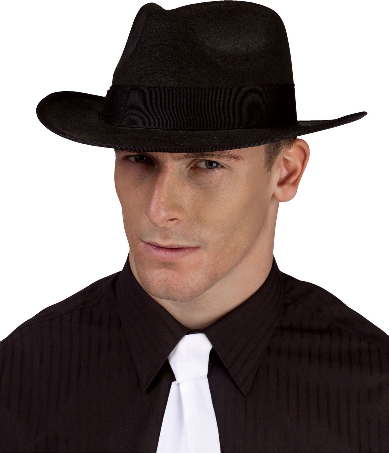 Character Fedora Hat – Adult Size, Color: Black