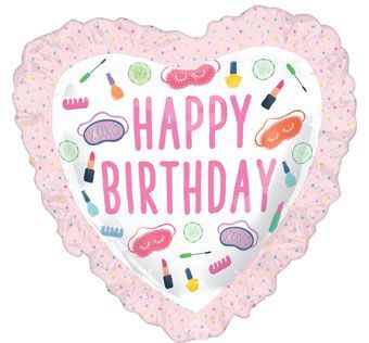 Large shape happy birthday spa party 28&quot;