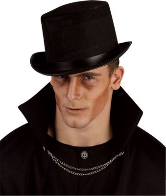 Felt Top Hat – Black &amp; Grey