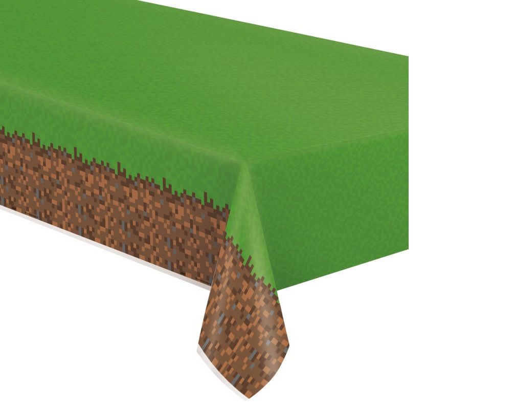 Minecraft Rectangular Plastic Table Cover  54&quot; x 84&quot;