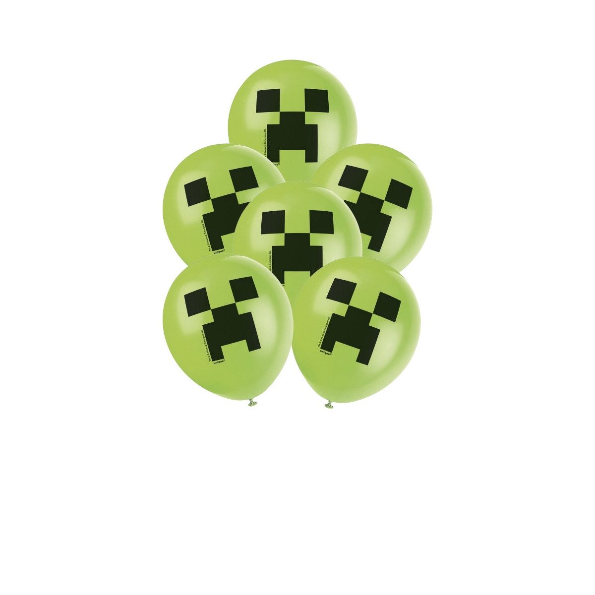 Minecraft 12&quot; Latex Balloons  8ct (Un- Inflated)