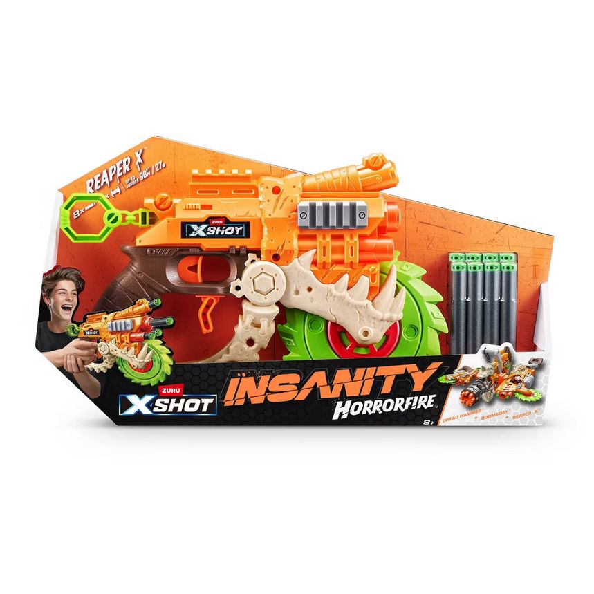 X-Shot Insanity HorrorFire Reaper-X Dart Blaster