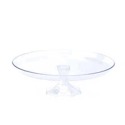 Plastic Round Cake Stand – Clear