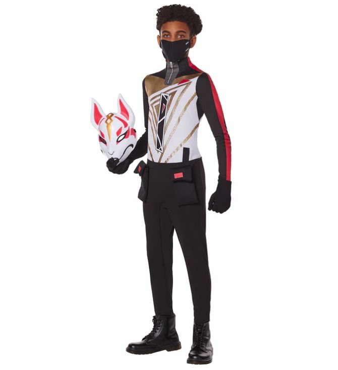 Youth Male Fortnite Drift Variant Costume, INSPIRIT SIZE: S