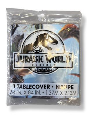 Jurassic World 4 Rectangular Plastic Table Cover – 54&quot; x 84&quot;