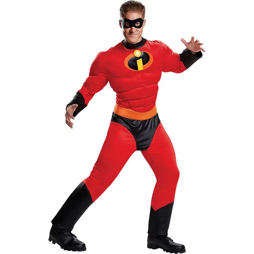Men&#39;s The Incredibles 2 Classic Muscle Mr. Incredible Costume, Size: XXL(50-52)