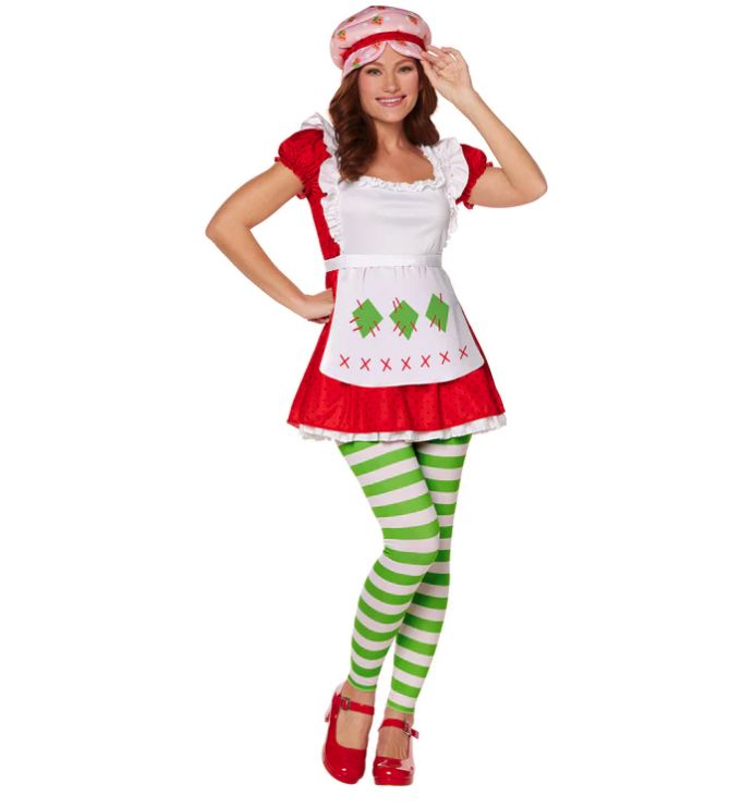 Adult Women Strawberry Shortcake Costume, INSPIRIT SIZE: S