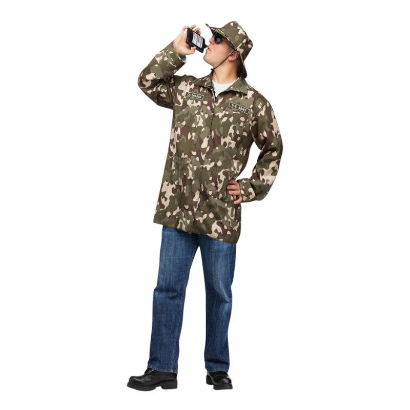 Lt. Loaded Army Camo 3-Piece Costume – Adult, INSPIRIT SIZE: Adult(Standard)