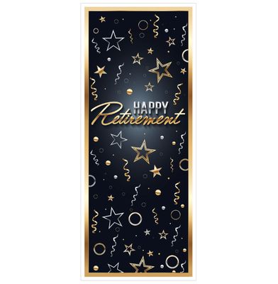 Happy Retirement Door Cover – All-Weather