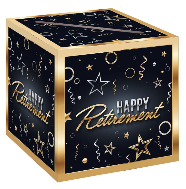 Happy Retirement Card Box – 9&quot; x 9&quot;