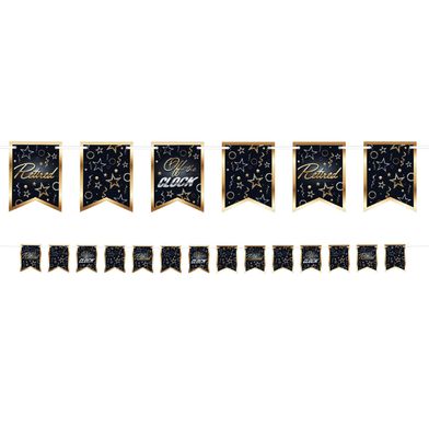 Happy Retirement Streamer Banner – 6&quot; x 8&#39;