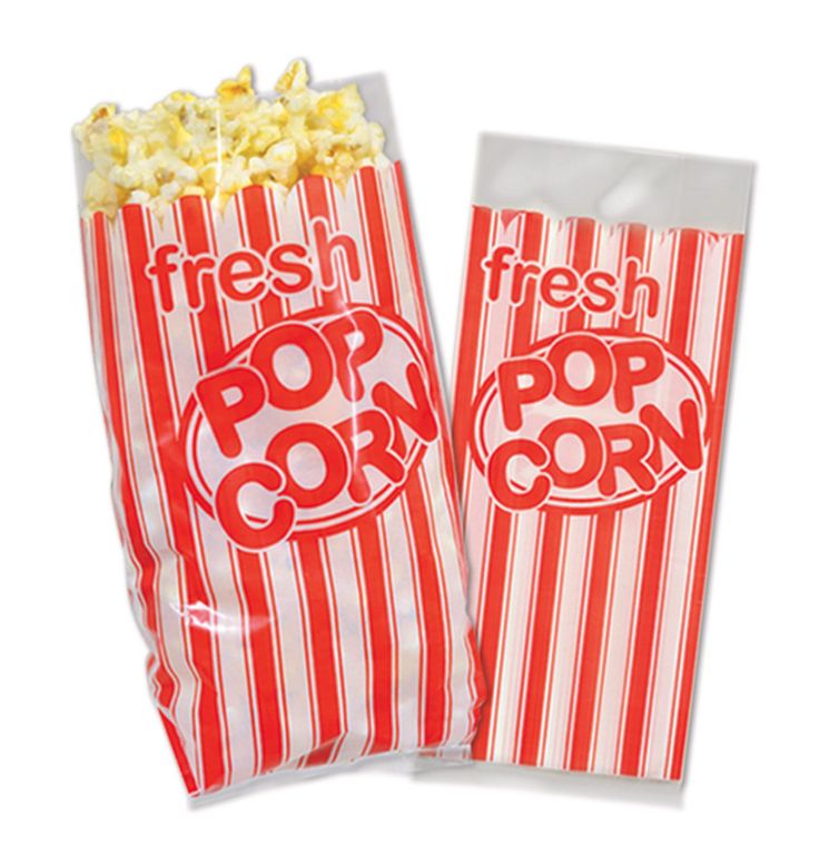 Popcorn Plastic Bags – 25ct