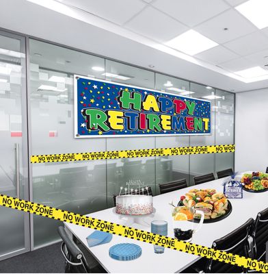 No Work Zone Party Tape – 3" x 20'