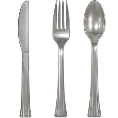 Premium Extra Heavy Weight Plastic Cutlery Combo – 24ct