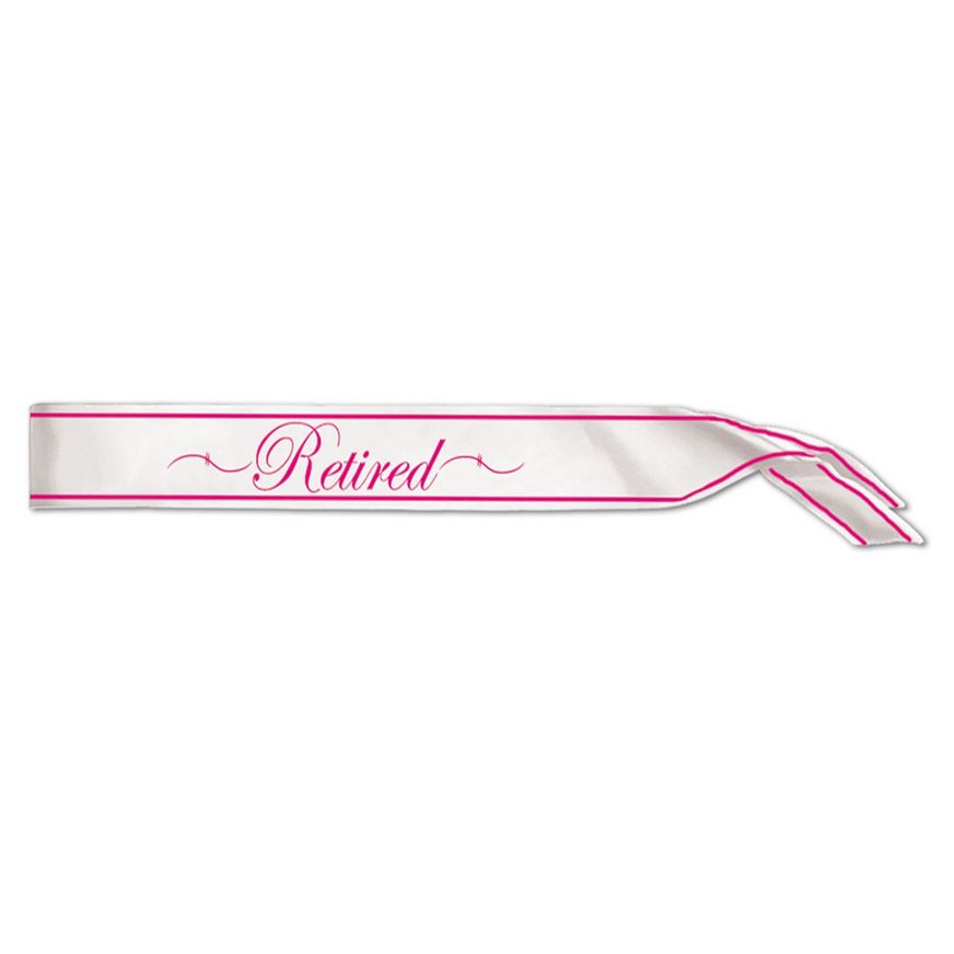 Retired Satin Sash – 33&quot; x 4&quot;