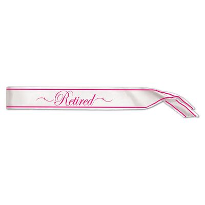 Retired Satin Sash – 33&quot; x 4&quot;