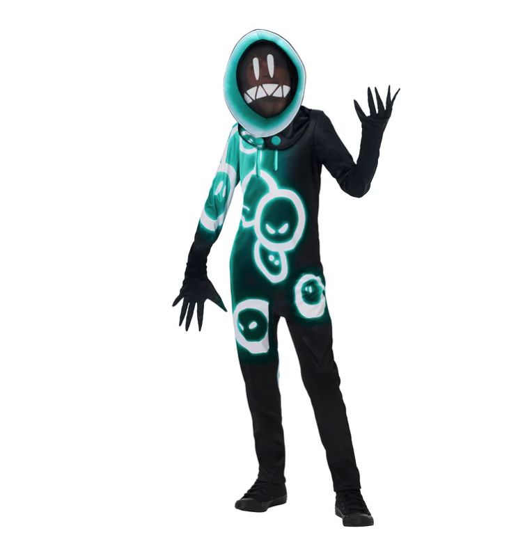 Youth Fortnite Grimey Costume, INSPIRIT SIZE: S