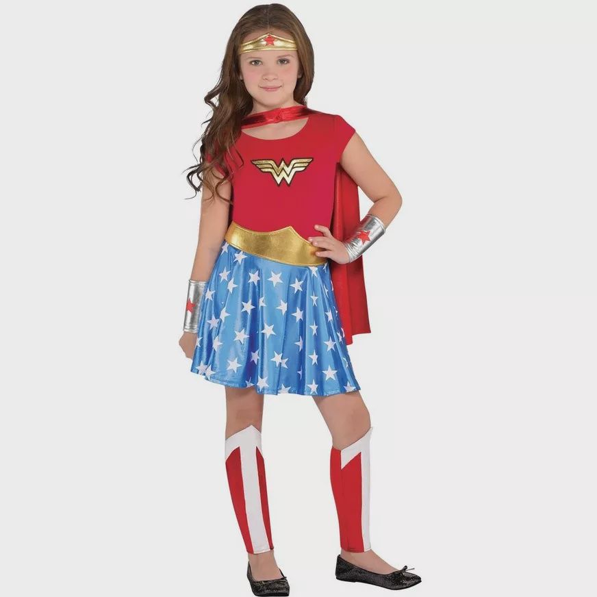 Kids&#39; Wonder Woman Deluxe Costume MEDIUM(8-10), SIZE CHECK: L