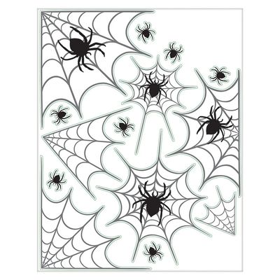 Spider Web Window Decoration