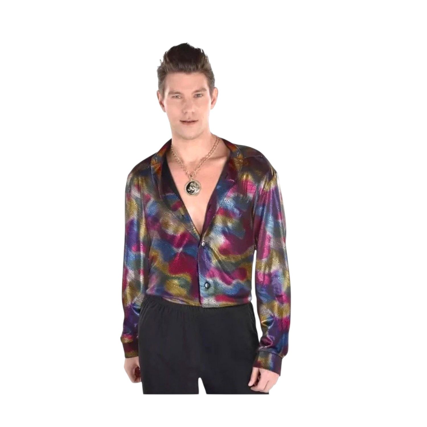 Disco Shirt – 70&#39;s Halloween Adult, Sizes: M-42