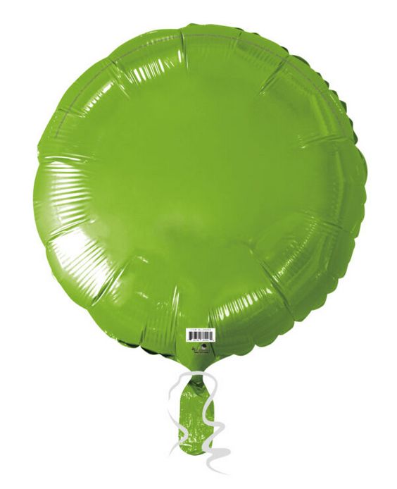 Round Balloon Foil – 18&quot;, Color: Kiwi