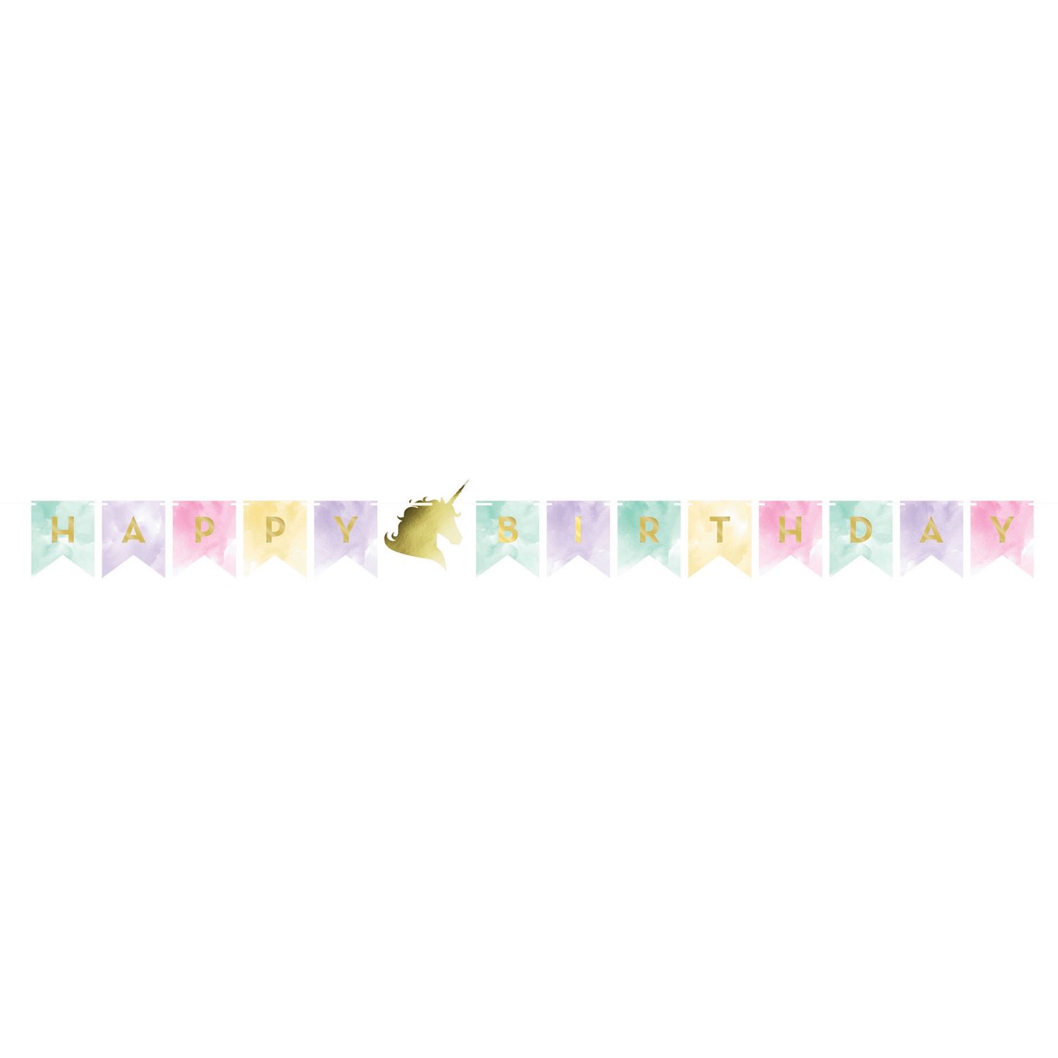 Unicorn Sparkle Pennant Banner – 5.5 ft
