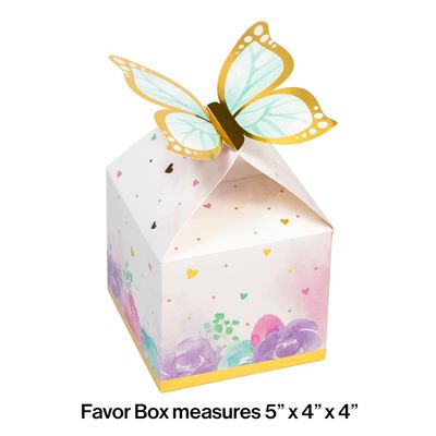 Butterfly Shimmer Favor Boxes – 8ct