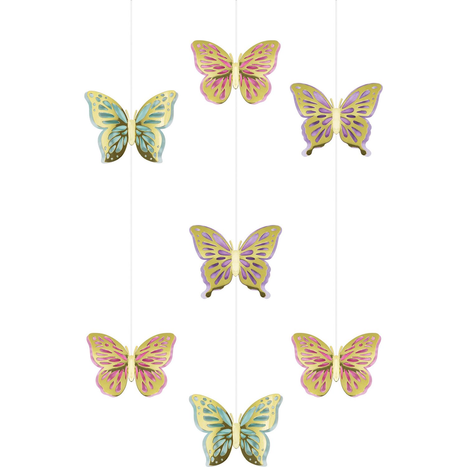 Butterfly Shimmer Hanging Cutouts