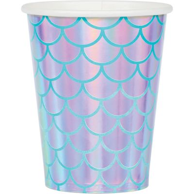 Mermaid Shine Cups – 9 oz, 8ct