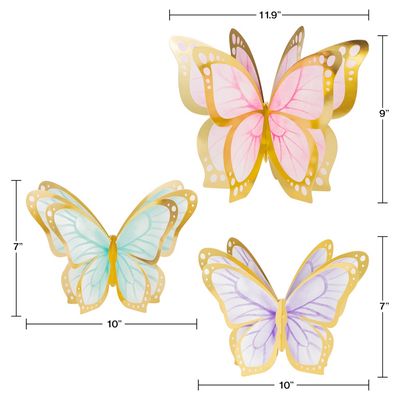 Butterfly Shimmer Centerpieces – 3ct