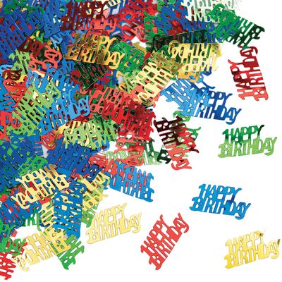 Happy Birthday Confetti – Multi-Color, 0.5 oz