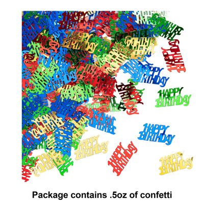 Happy Birthday Confetti – Multi-Color, 0.5 oz