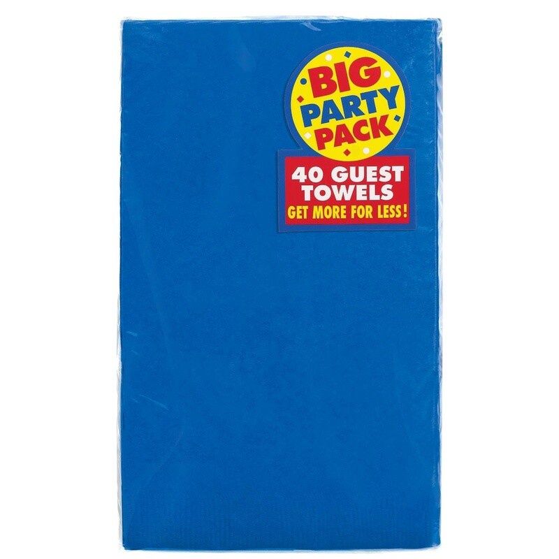 Royal Blue Solid Guest Towels – 40ct