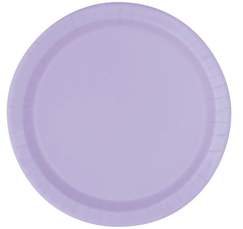 Lavender Solid Round 7&quot; Dessert Plates – 50ct