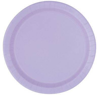 Lavender Solid Round 7&quot; Dessert Plates – 50ct