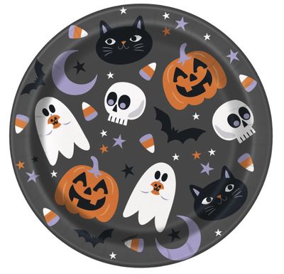 Halloween Night Round Dessert Plates 7&quot; – 8ct