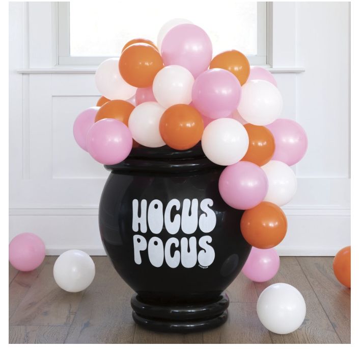 Groovy Halloween “Hocus Pocus” Witch Cauldron Standing Latex Balloon Kit