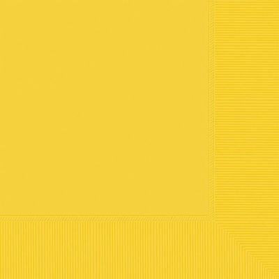 Sunshine Yellow Solid Beverage Napkins – 100ct