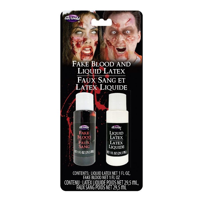 Fake Blood &amp; Liquid Latex Kit