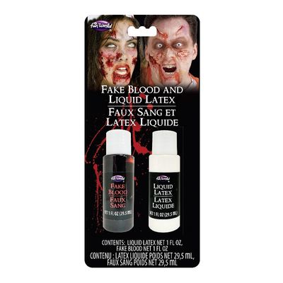 Fake Blood &amp; Liquid Latex Kit