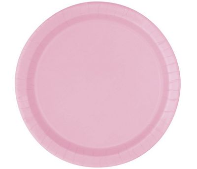 Lovely Pink Solid Round 9&quot; Dinner Plates – 50ct