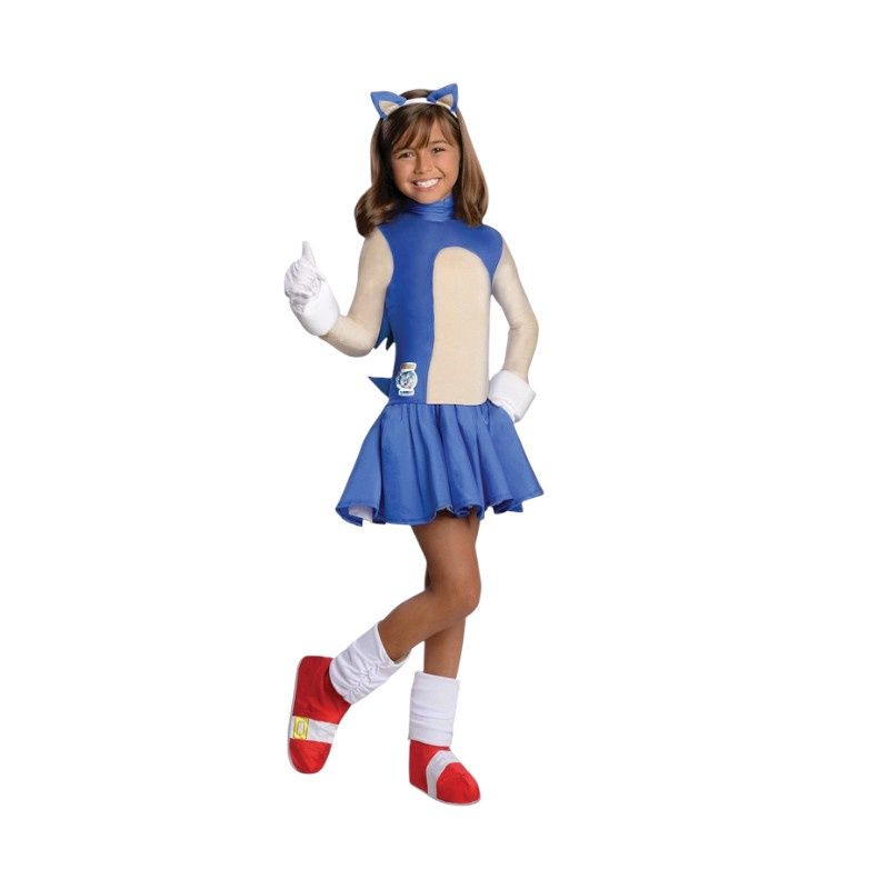 Sonic Child Costume – Medium (8–10), Rubies Size: M(8-10)