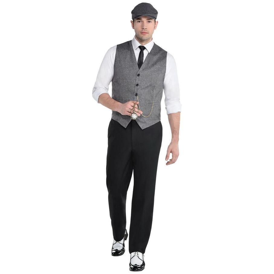 Men’s Roaring 20s Costume – Standard 44, Sizes: Standard(44)