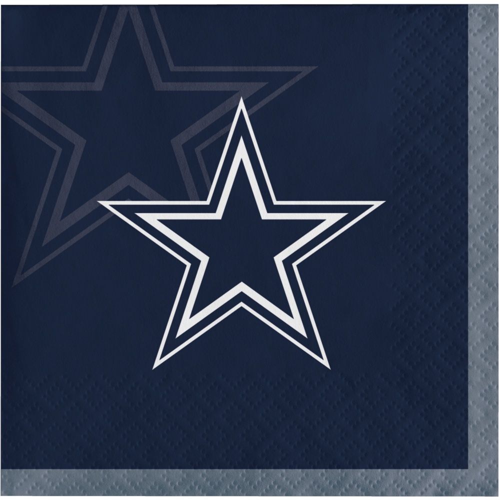 Dallas Cowboys Beverage Napkins – 16ct, 2-Ply