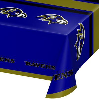 Baltimore Ravens Plastic Table Cover – 54&quot; x 102&quot;