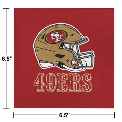 San Francisco 49ers Lunch Napkins 2-Ply – 16ct