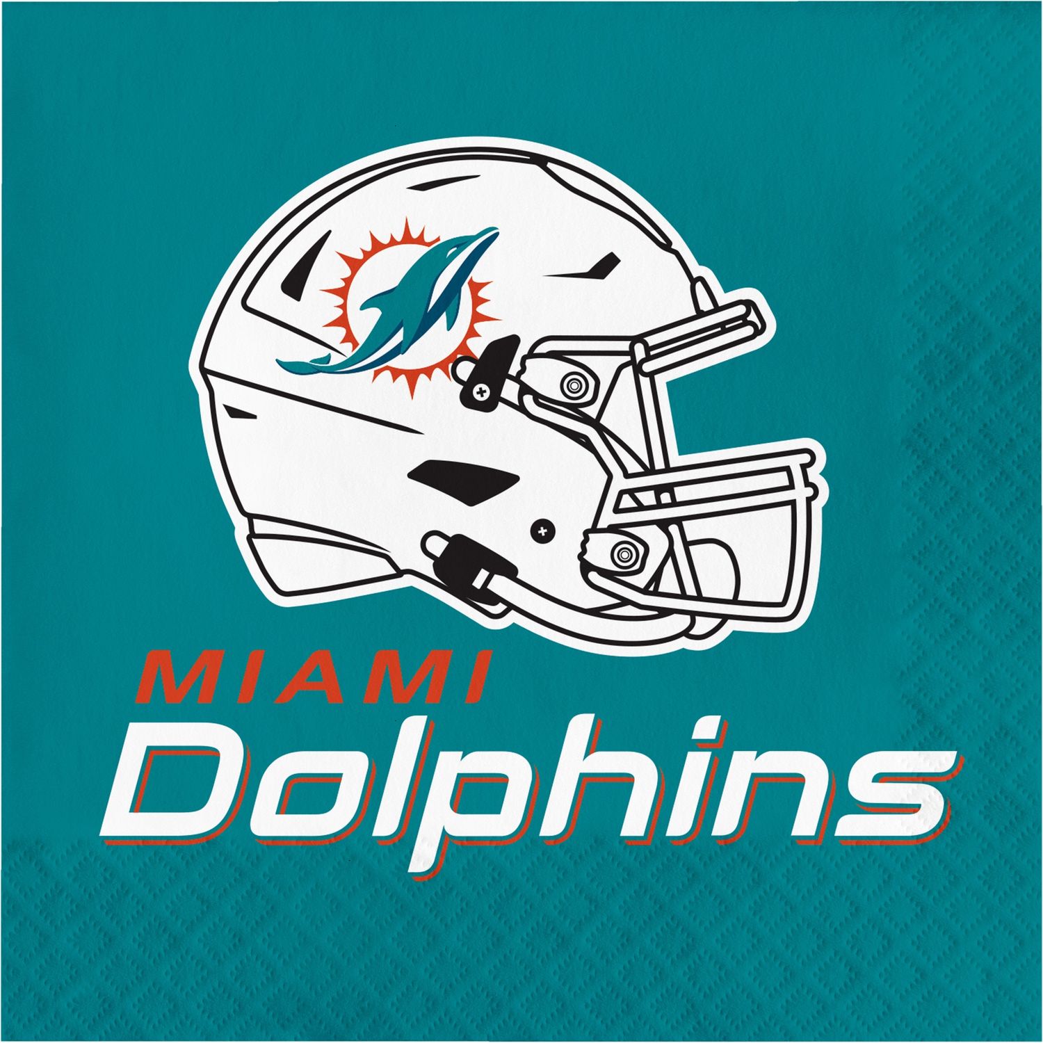 Miami Dolphins Lunch Napkins 2-Ply – 16ct