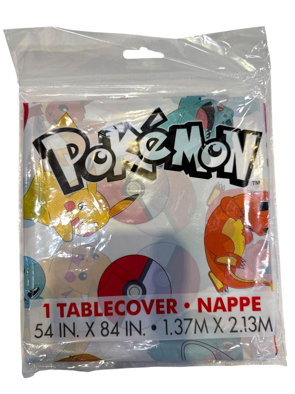 Pokémon Plastic Table Cover – 54&quot; x 84&quot;