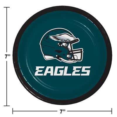 Philadelphia Eagles 7" Dessert Plates – 8ct
