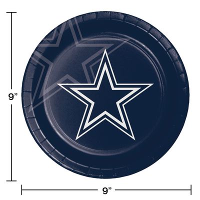 Dallas Cowboys 9" Dinner Plates – 8ct